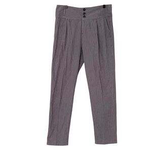 Sundance Women’s Size 10 Linen/Cotton Blend Striped Pants Casual Career Comfy